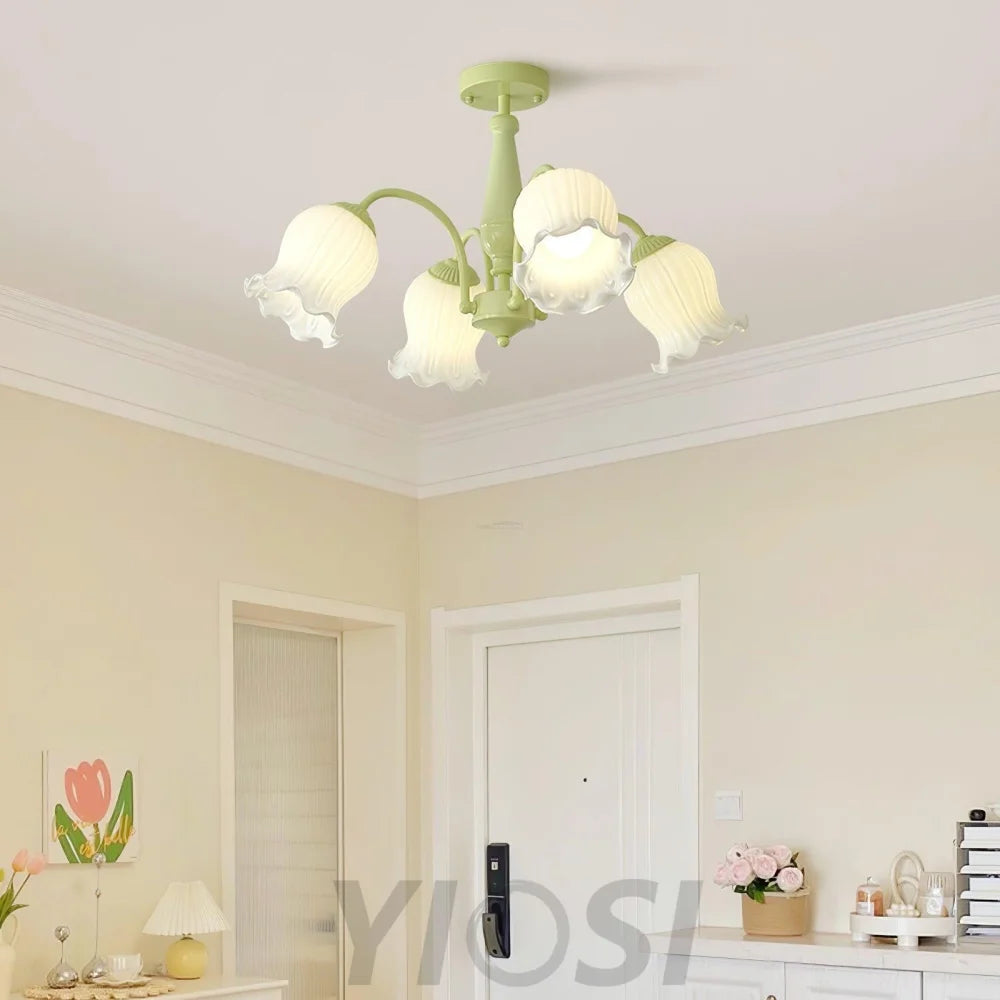 Trumpet Flower Chandelier with 4/5/6/8 heads - Zahara-1-Yiosilamp