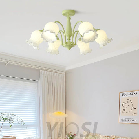 Trumpet Flower Chandelier with 4/5/6/8 heads - Zahara-1-Yiosilamp