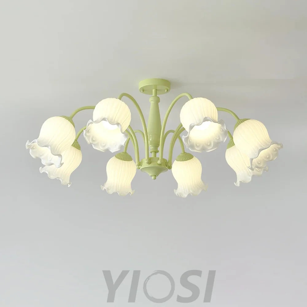 Trumpet Flower Chandelier with 4/5/6/8 heads - Zahara-1-Yiosilamp