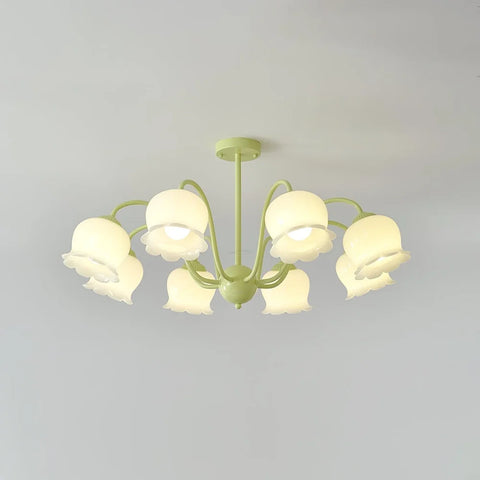 Trumpet Flower Chandelier with 4/5/6/8 heads - Zahara-1-Yiosilamp