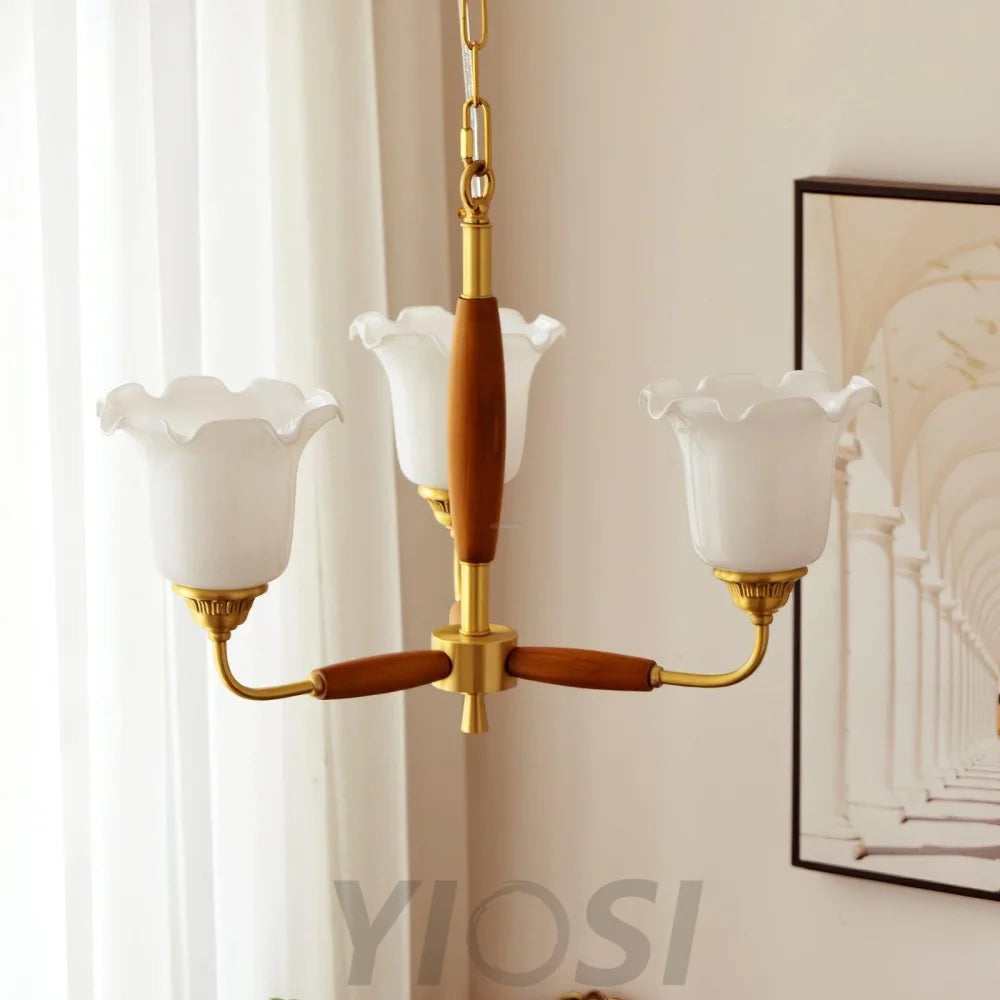 Trumpet Flower Glass Chandelier  ∅ 19.7″ - Zahara-1-Yiosilamp