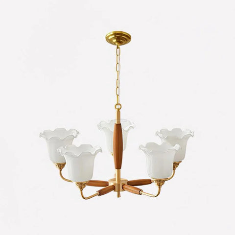 Trumpet Flower Glass Chandelier  ∅ 19.7″ - Zahara-1-Yiosilamp