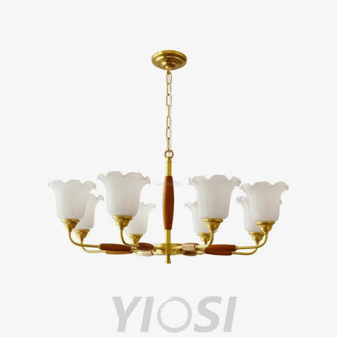 Trumpet Flower Glass Chandelier  ∅ 19.7″ - Zahara-1-Yiosilamp