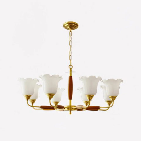 Trumpet Flower Glass Chandelier  ∅ 19.7″ - Zahara-1-Yiosilamp