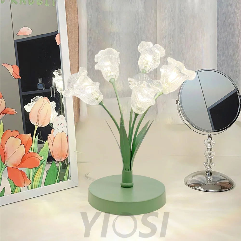 Tulip Flower Table Lamp with 3/5 heads - Wave-1-Yiosilamp