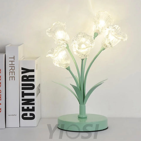 Tulip Flower Table Lamp with 3/5 heads - Wave-1-Yiosilamp