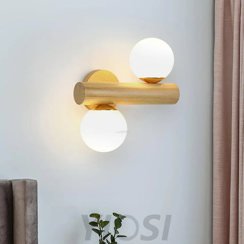 Tupelo Double Wall Sconce - Wood-1-Yiosilamp