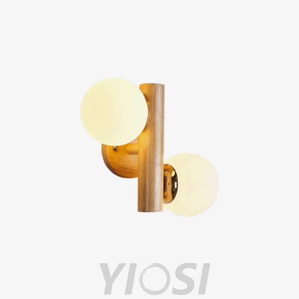 Tupelo Double Wall Sconce - Wood-1-Yiosilamp