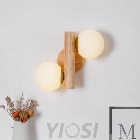 Tupelo Double Wall Sconce - Wood-1-Yiosilamp