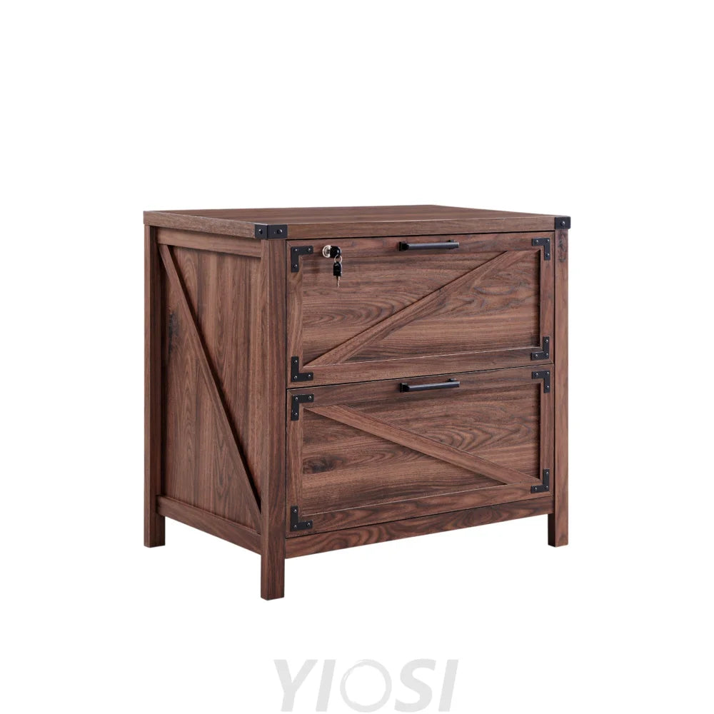 Two-Drawer Farmhouse Lateral File Cabinet 30’’ with Lock