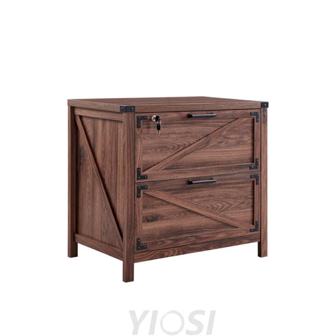 Two-Drawer Farmhouse Lateral File Cabinet 30’’ with Lock