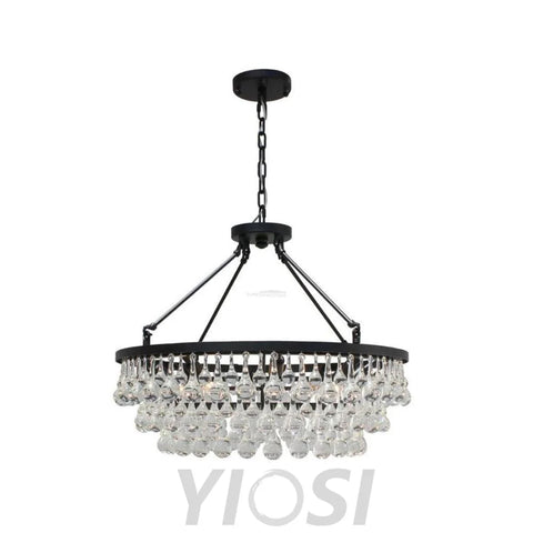 Unique Tiered Crystal Chandelier Φ 15.7″ - Crystals-1-Yiosilamp