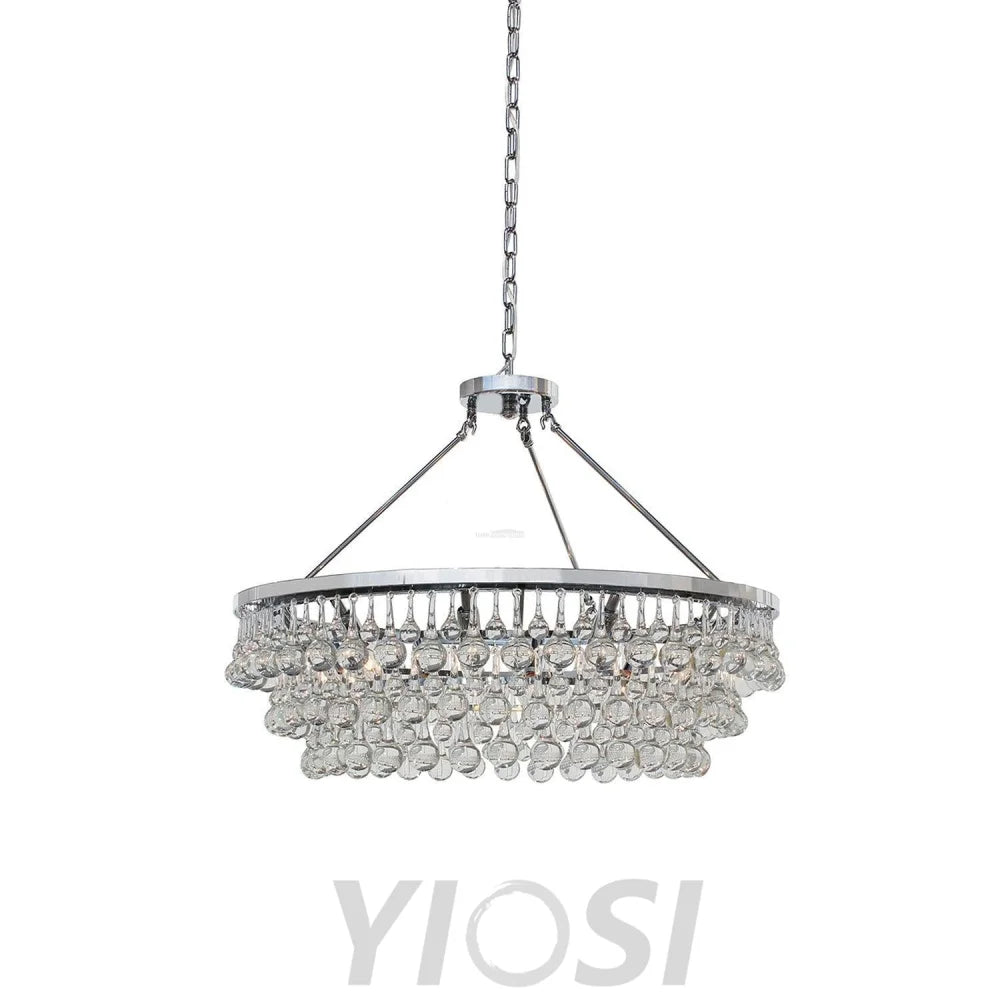 Unique Tiered Crystal Chandelier Φ 15.7″ - Crystals-1-Yiosilamp