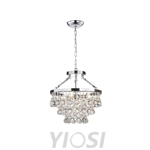 Unique Tiered Crystal Chandelier Φ 15.7″ - Crystals-1-Yiosilamp