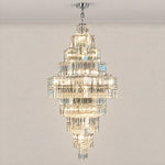 Universo Crystal Halo Chandelier – lights on
