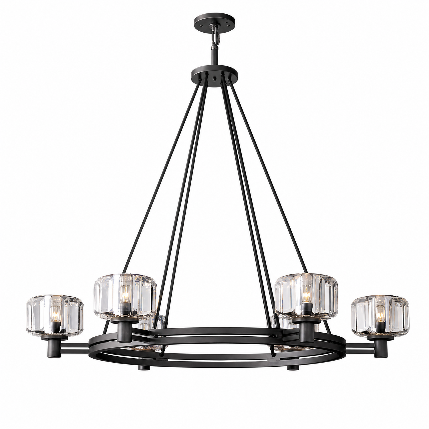 Up and Down Tube Marble Cylinder Wall Light 610 - Black - Single Package