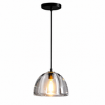 Upper and Lower Glass Tube Round Pendant - 16-Light - Sand Nickel Color