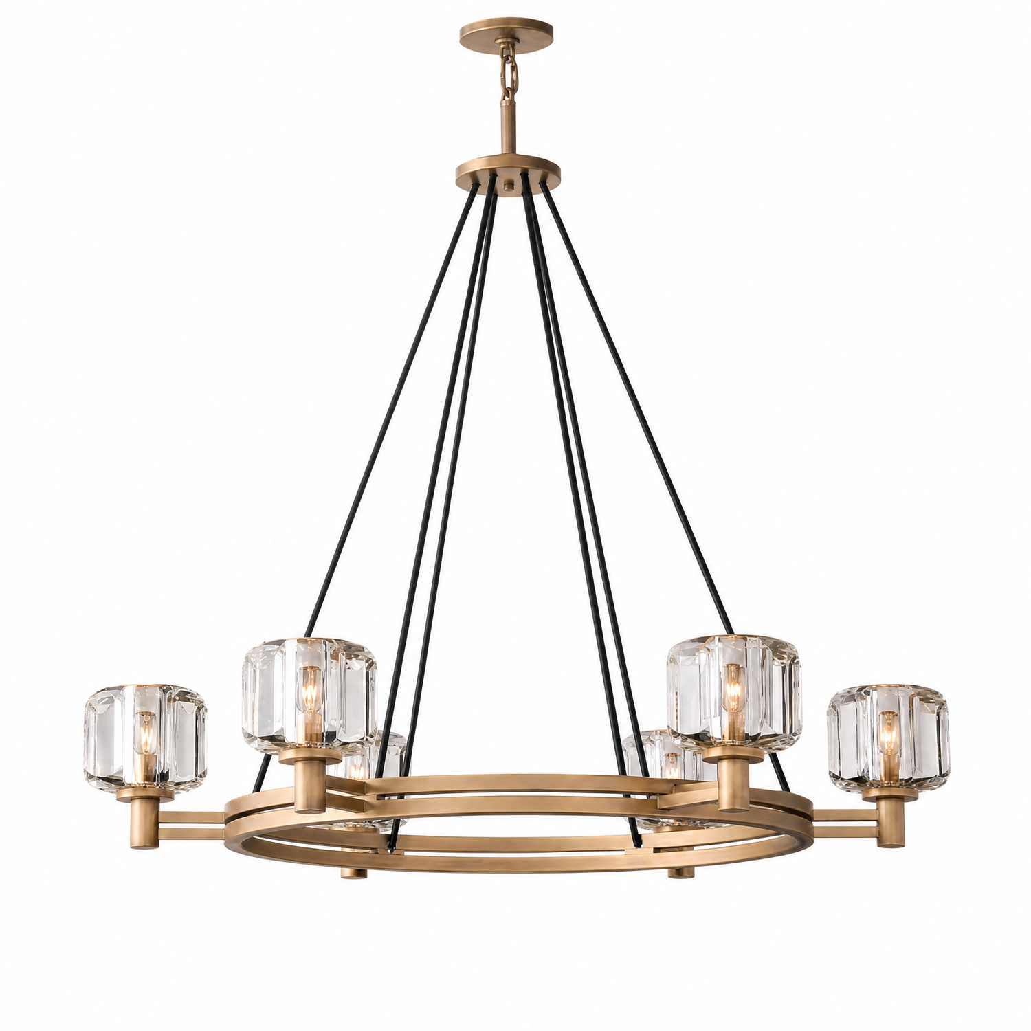 Upper and Lower Tube Marble Cylindrical Wall Lamp 610 - Copper - Single Package - Change Supplier