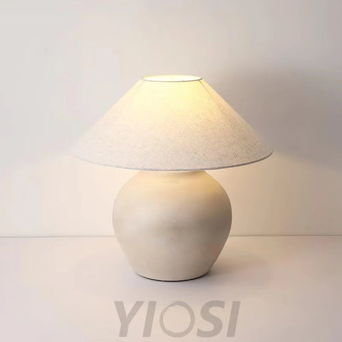 Upsala Ekeby Table Lamp ∅ 12″ - Fabric-1-Yiosilamp