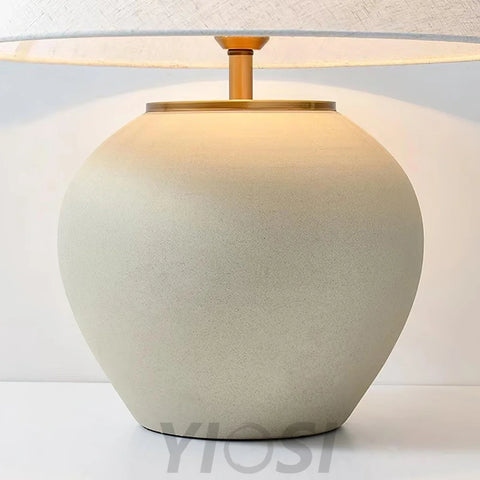 Upsala Ekeby Table Lamp ∅ 12″ - Fabric-1-Yiosilamp