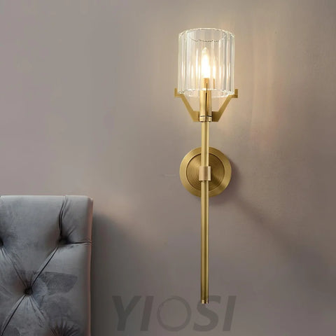 Valdampierre Wall Sconce - Art Glass-1-Yiosilamp