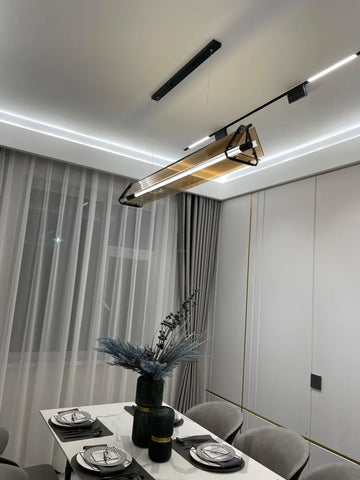 Valise  Linear Pendant Light ∅ 22.8″, Dining table pendant light, Kitchen Island Lamp - Bar-1-Yiosilamp