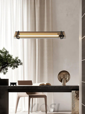 Valise  Linear Pendant Light ∅ 22.8″, Dining table pendant light, Kitchen Island Lamp - Bar-1-Yiosilamp