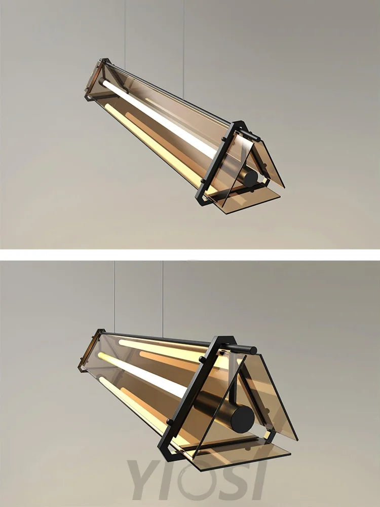 Valise  Linear Pendant Light ∅ 22.8″, Dining table pendant light, Kitchen Island Lamp - Bar-1-Yiosilamp