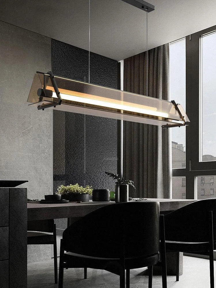 Valise  Linear Pendant Light ∅ 22.8″, Dining table pendant light, Kitchen Island Lamp - Bar-1-Yiosilamp