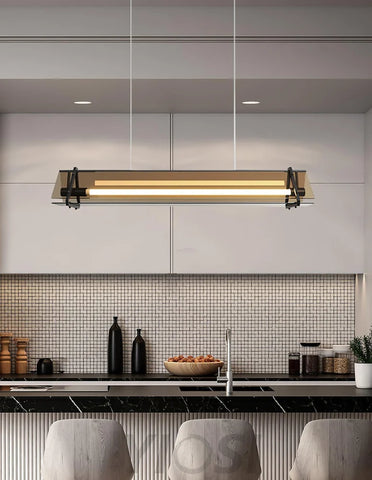 Valise  Linear Pendant Light ∅ 22.8″, Dining table pendant light, Kitchen Island Lamp - Bar-1-Yiosilamp