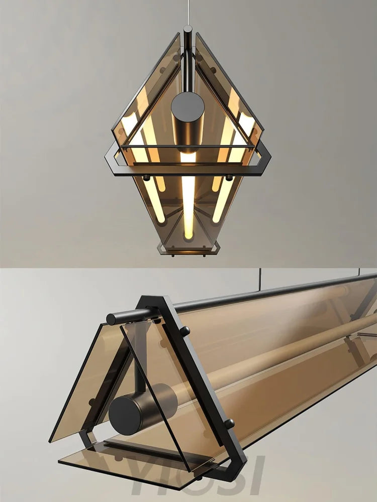 Valise  Linear Pendant Light ∅ 22.8″, Dining table pendant light, Kitchen Island Lamp - Bar-1-Yiosilamp