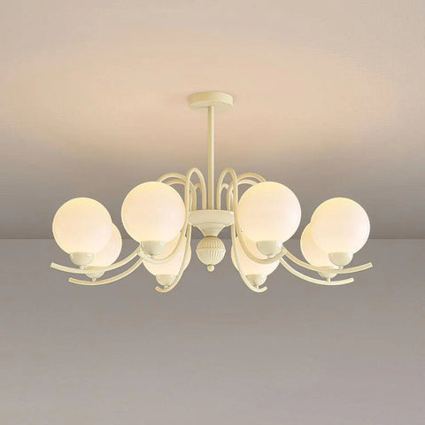 Vanilla Ball Chandelier with 3/5/6/8 heads - Bend, Marshmallow Chandelier-1-Yiosilamp