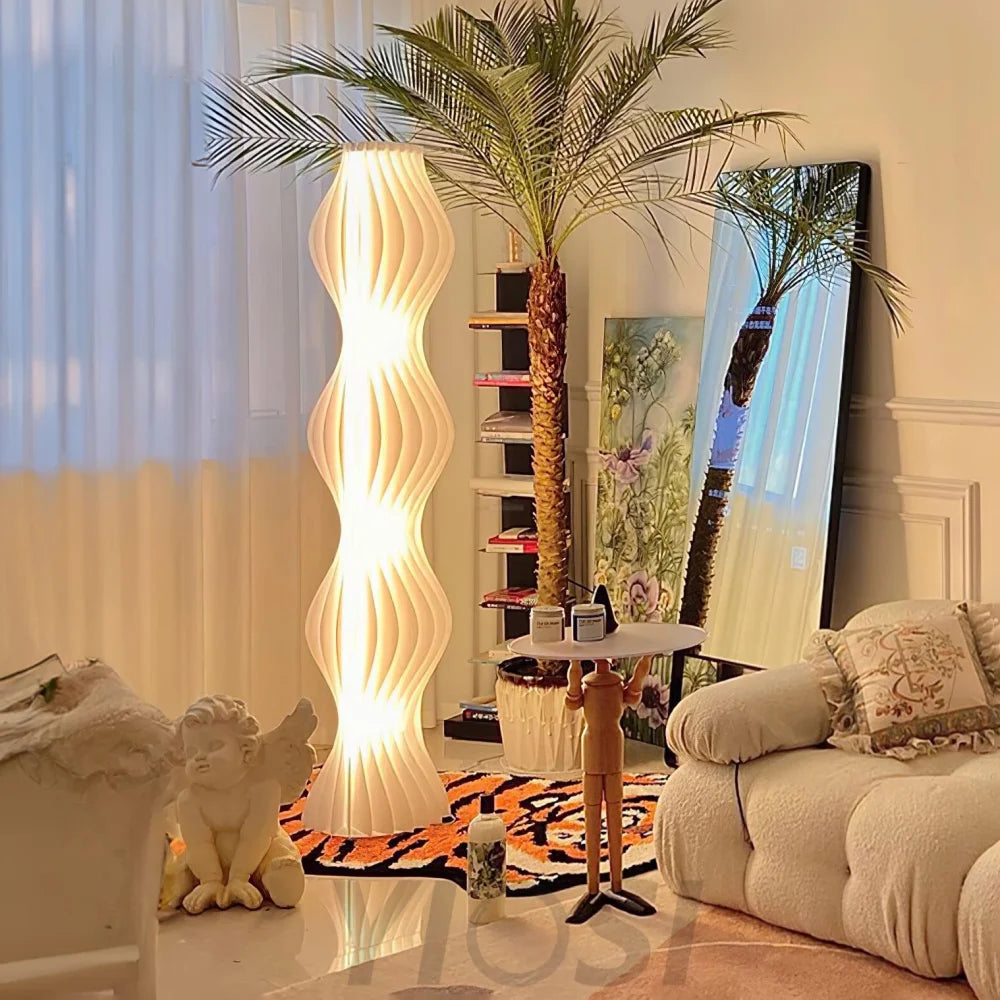 Vapor Floor Lamp Dia 35cm - Pillar-1-Yiosilamp