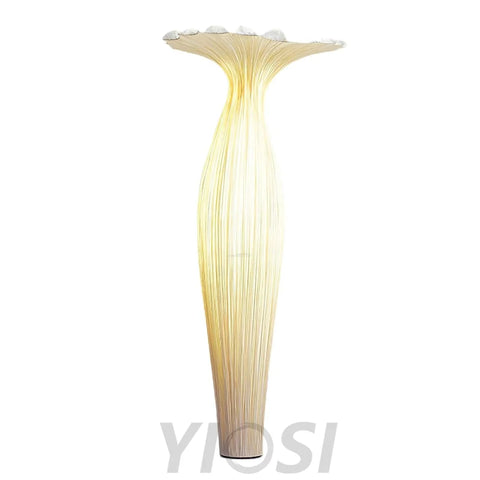 Vase Fabric Floor Lamp ∅ 19.7″ - Drapery-1-Yiosilamp