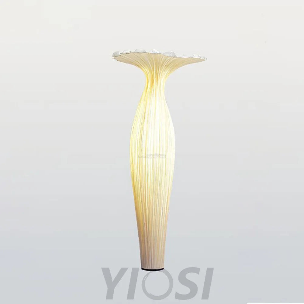 Vase Fabric Floor Lamp ∅ 19.7″ - Drapery-1-Yiosilamp