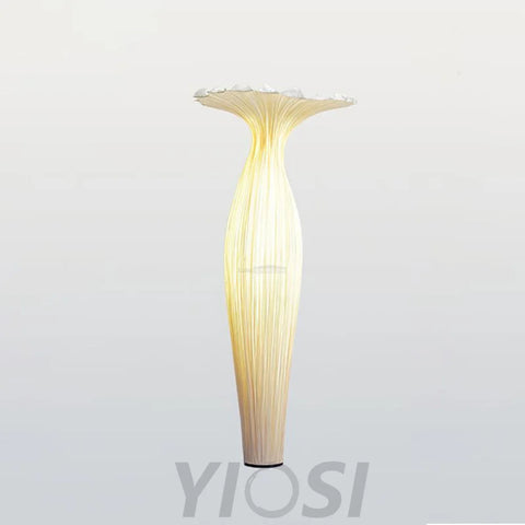 Vase Fabric Floor Lamp ∅ 19.7″ - Drapery-1-Yiosilamp