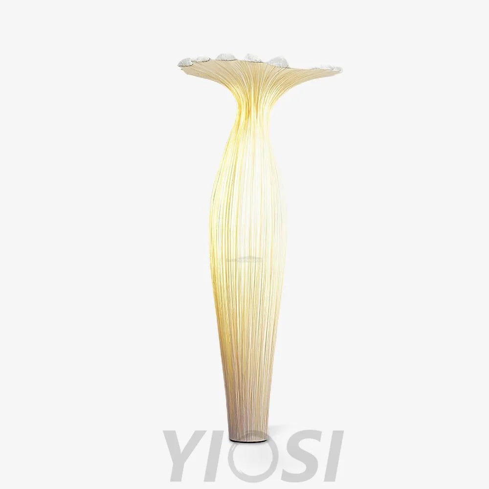 Vase Fabric Floor Lamp ∅ 19.7″ - Drapery-1-Yiosilamp