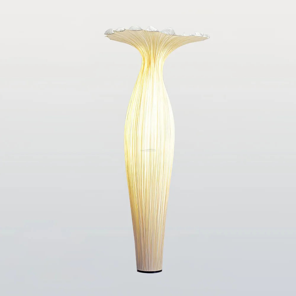 Vase Fabric Floor Lamp ∅ 19.7″ - Drapery-1-Yiosilamp