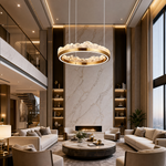 Vast Realm Modern Sculptural Pendant Light - scene