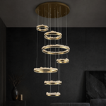 Vast Realm Modern Sculptural Ring Chandelier - main