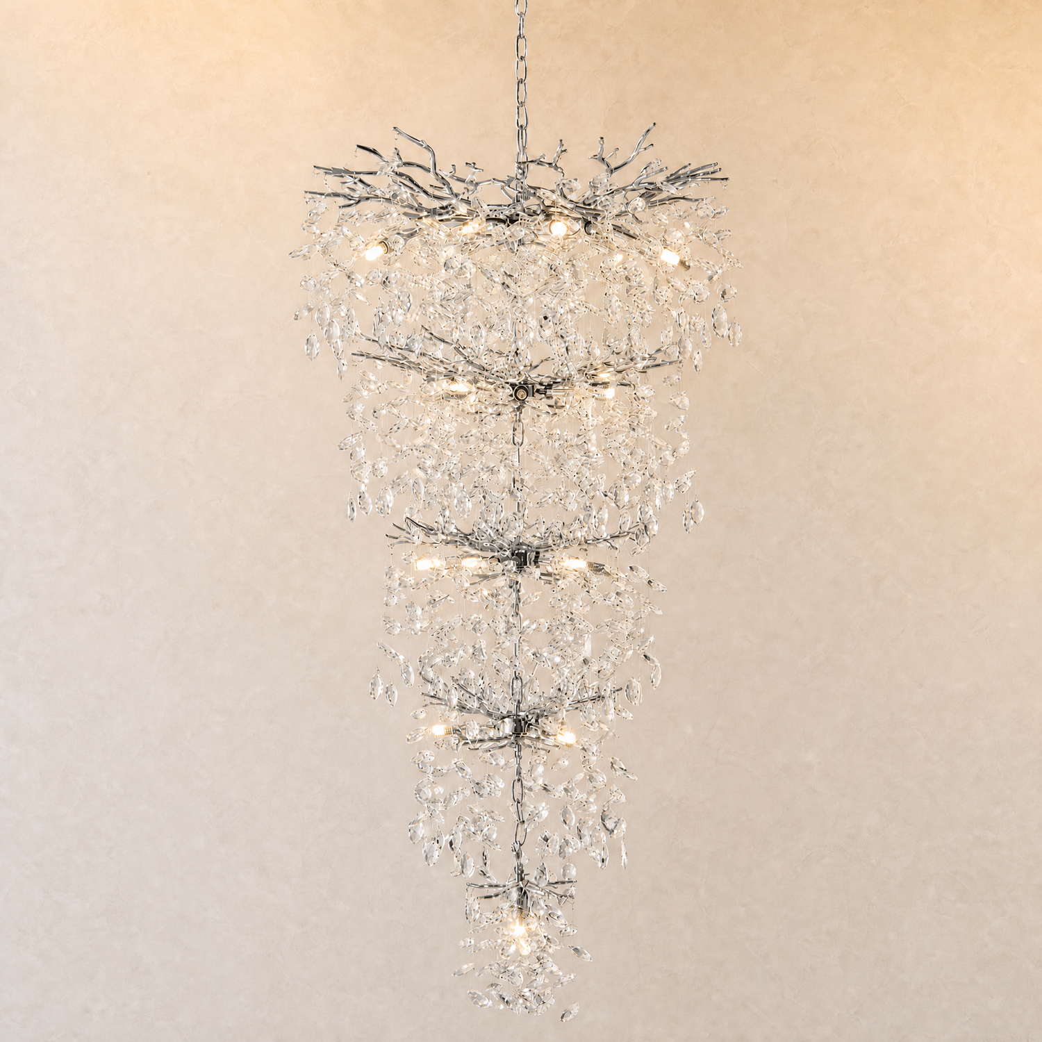 Marquise Branch Staircase Chandelier 760 - Silver