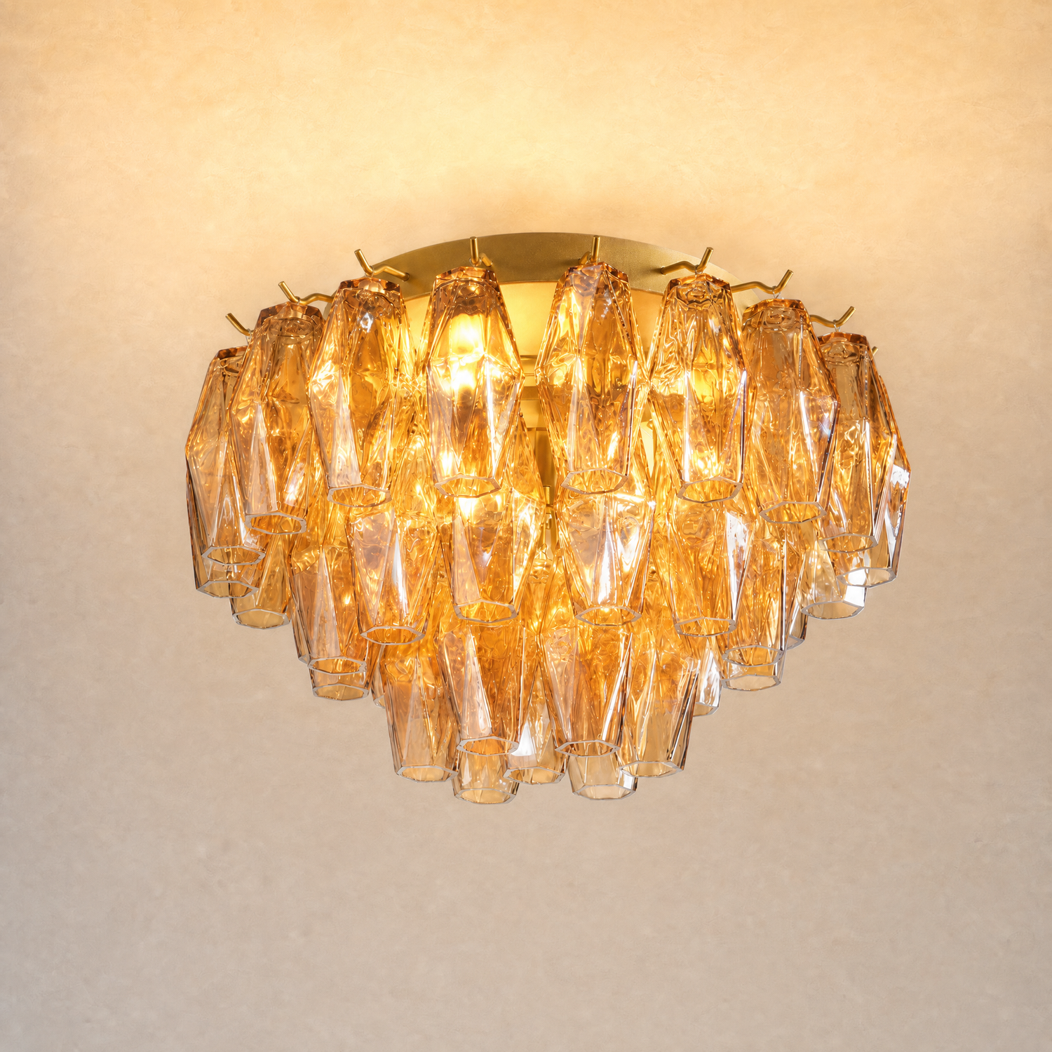 Prism Cup Flush Mount 17in - Copper