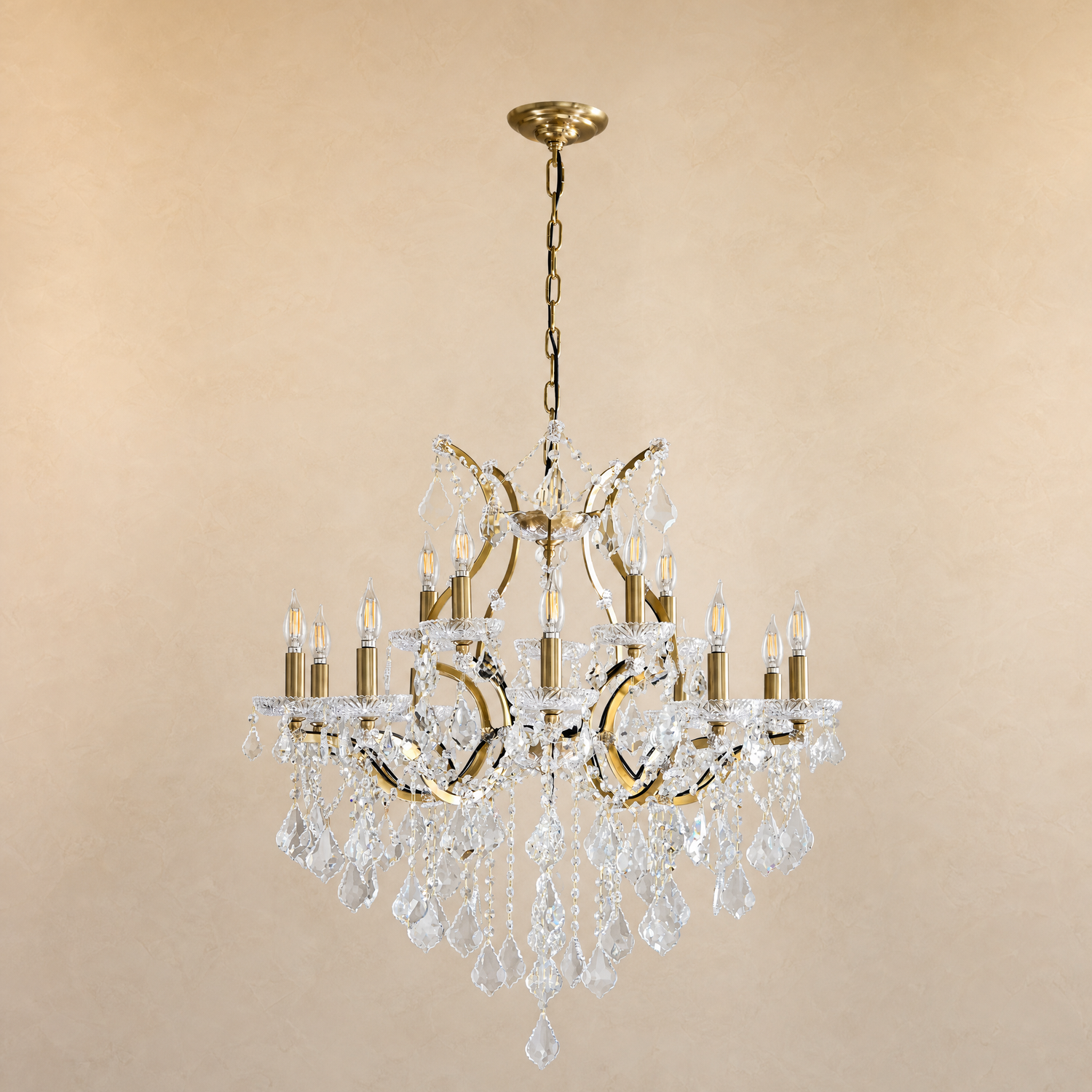 Clear Glass Clip Light D30.7 - Gold