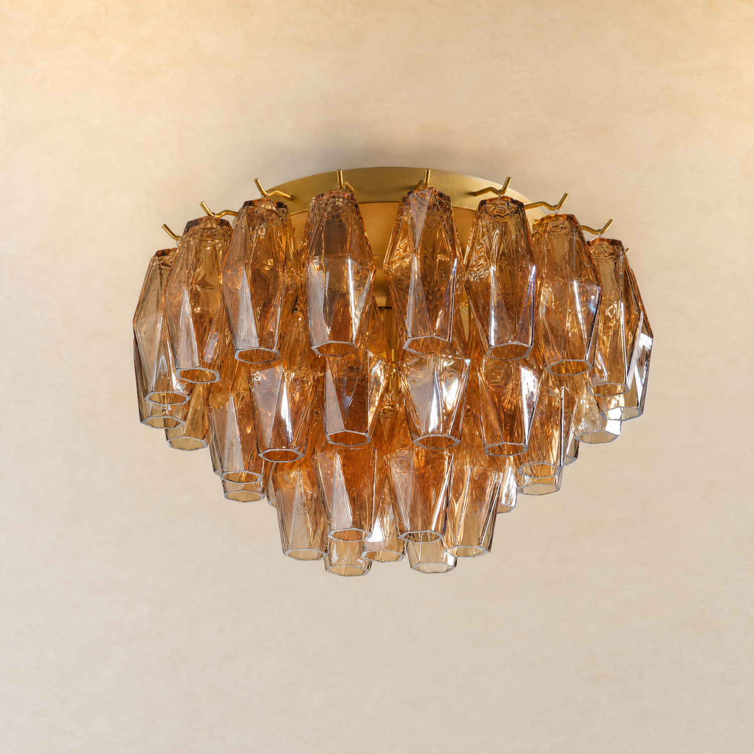 Prism Cup Flush Mount 17in - Copper