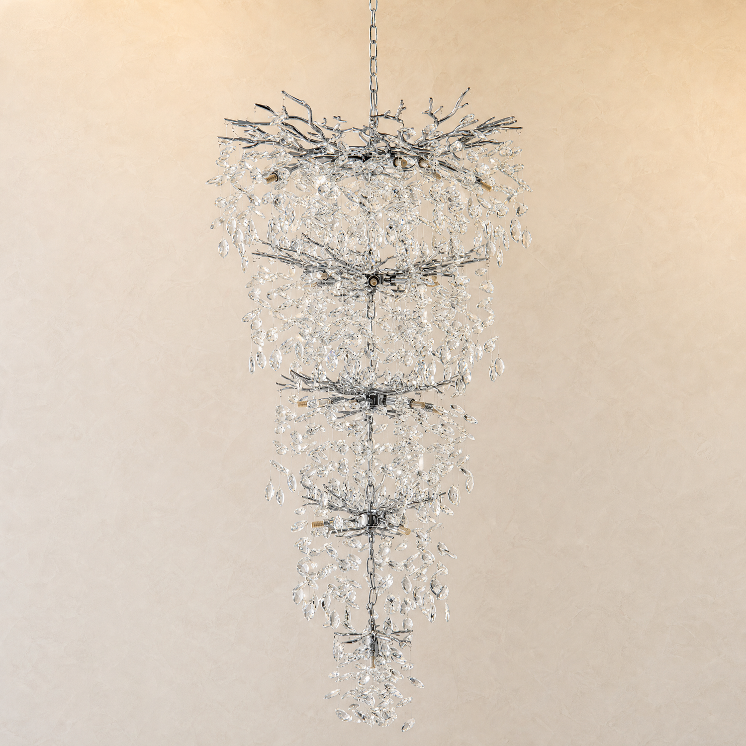 Marquise Branch Staircase Chandelier 760 - Silver