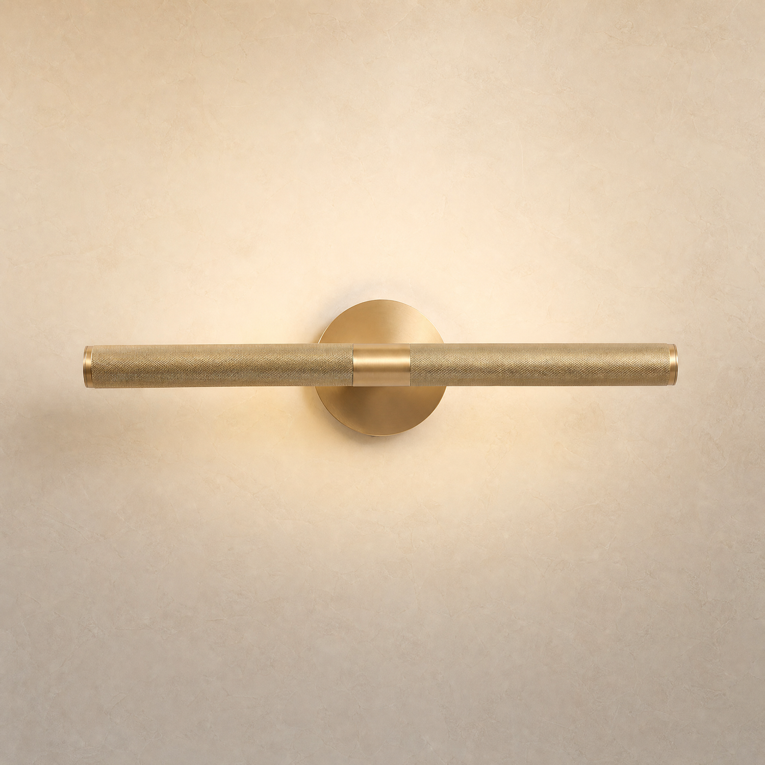 Ribbed Vanity Light 19 Inch Single - Copper