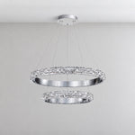 Vega Crystal Halo Chandelier 32"D – lights off