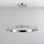 Vega Ring Crystal Chandelier – lights off