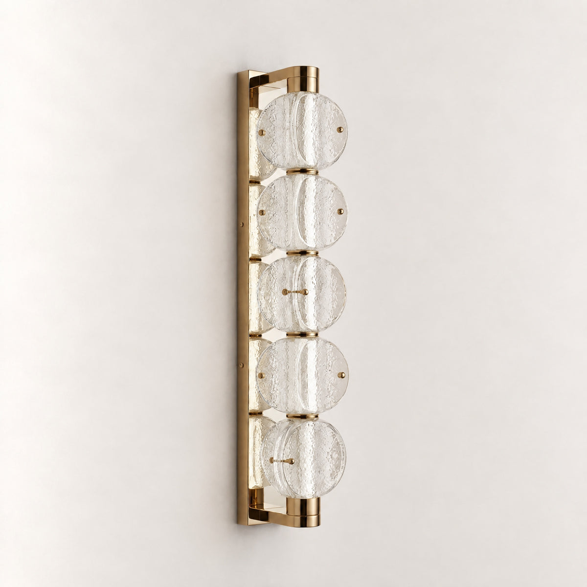 Vela Glass Wall Sconce 4.9" – lights off