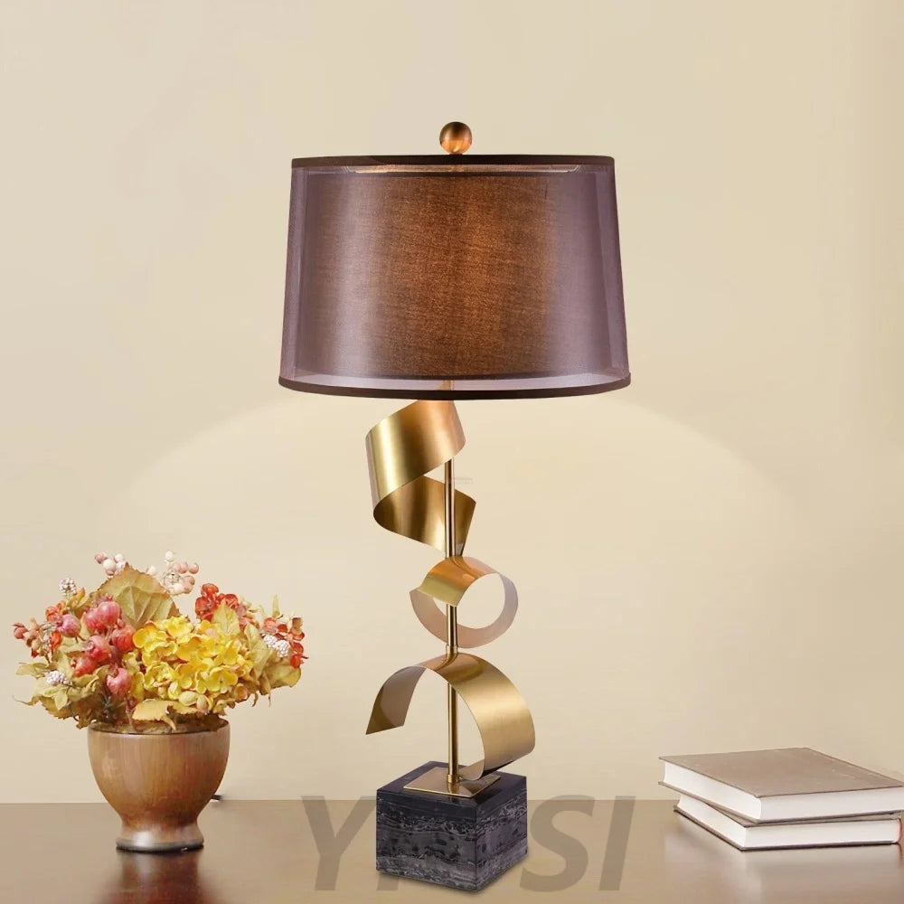 Vero Table Lamp ∅ 16.5″ - Fabric-1-Yiosilamp